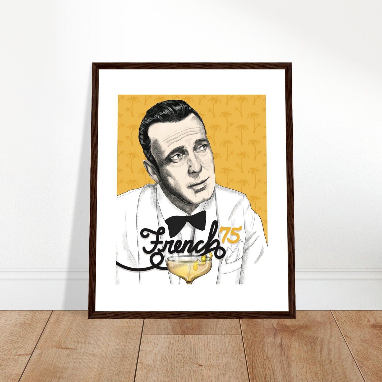 French 75 | Humphrey Bogart | Casablanca - Framed Poster