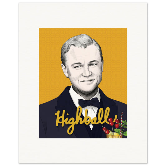 Highball | Leonardo DiCaprio | The Great Gatsby - Poster Print
