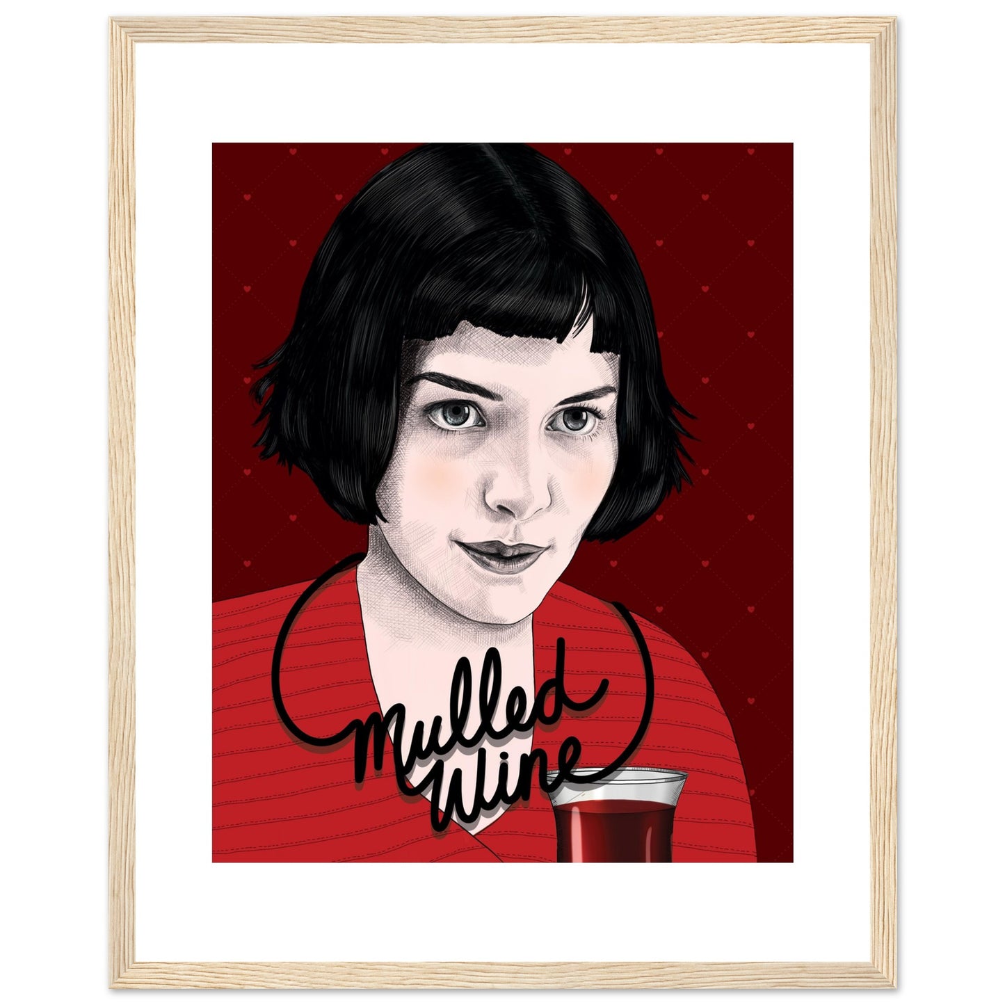 Mulled Wine | Audrey Tautou | Amélie - Framed Print