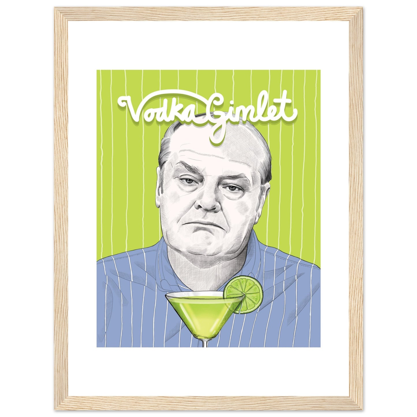 VODKA GIMLET | Jack Nicholson | About Schmidt - Framed Poster