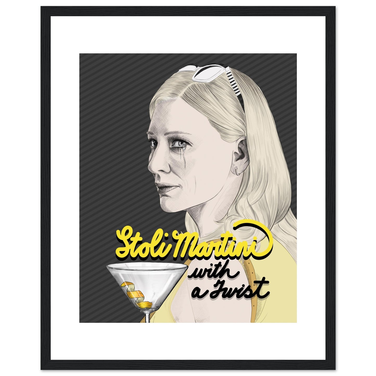 Stoli Martini with a Twist | Cate Blanchett | Blue Jasmine - Framed Print