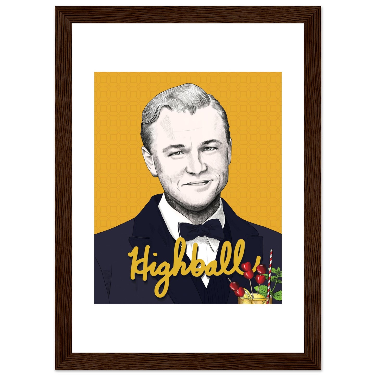 Highball | Leonardo DiCaprio | The Great Gatsby - Framed Poster