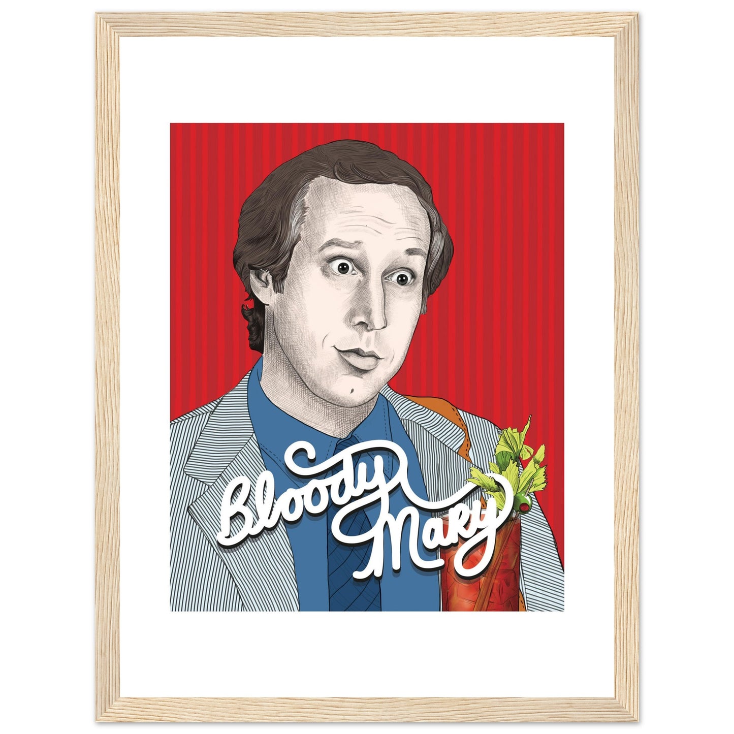 Bloody Mary | Chevy Chase | Fletch - Framed Poster