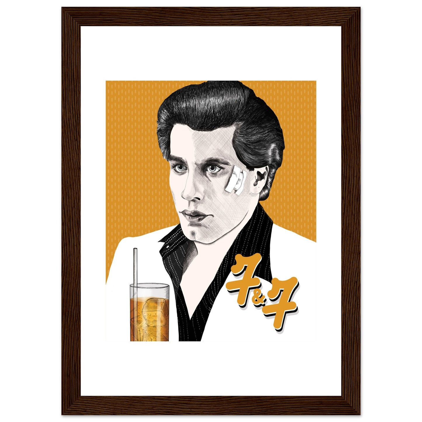 7&7 | John Travolta | Saturday Night Fever - Framed Poster