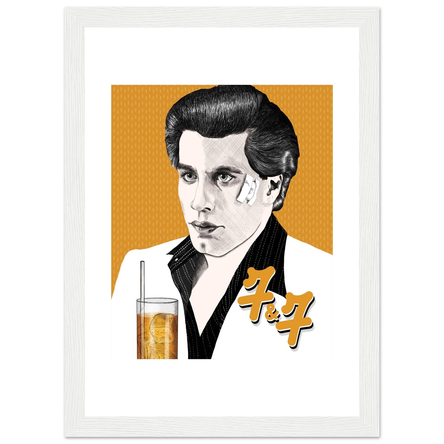 7&7 | John Travolta | Saturday Night Fever - Framed Poster