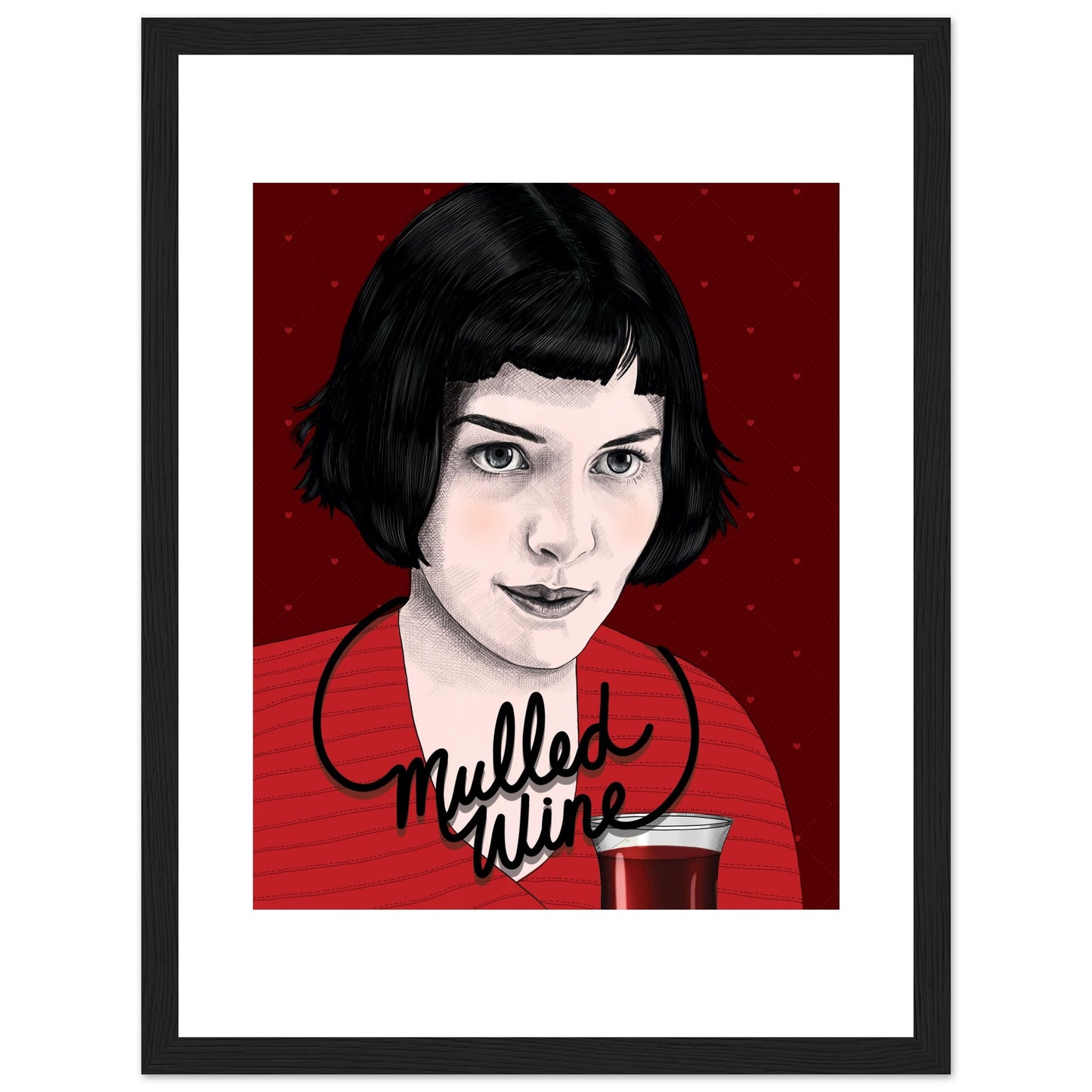 Mulled Wine | Audrey Tautou | Amélie - Framed Print