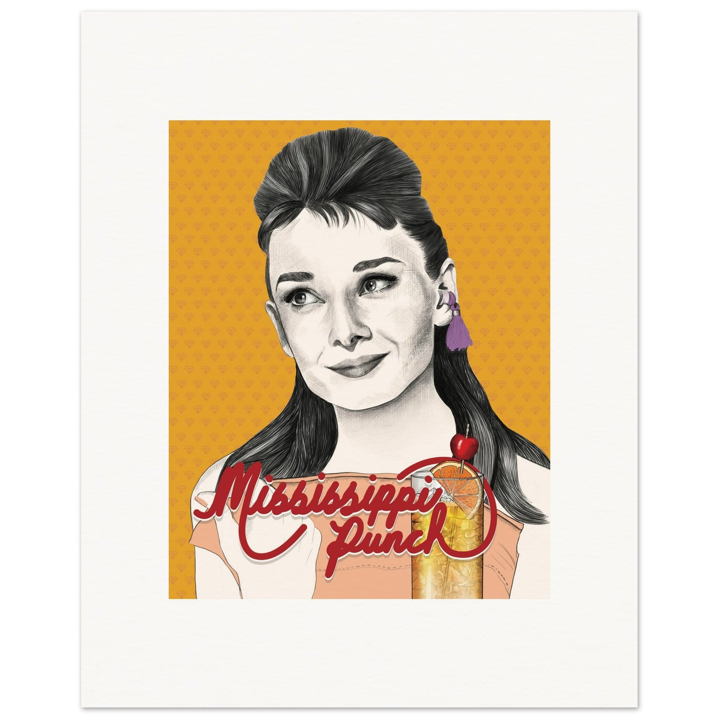 Mississippi Punch | Audrey Hepburn | Breakfast at Tiffany's - Poster Print