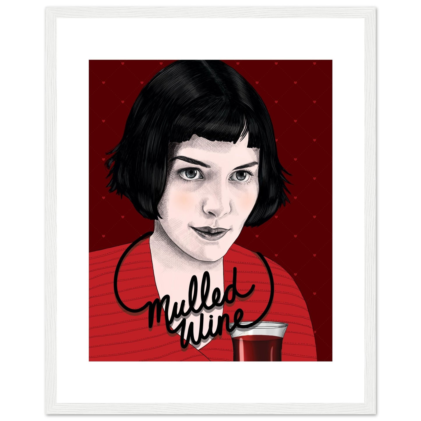 Mulled Wine | Audrey Tautou | Amélie - Framed Print