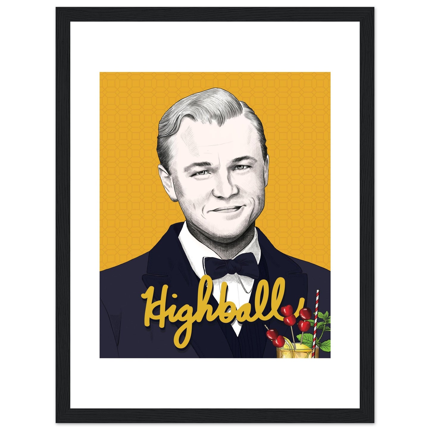 Highball | Leonardo DiCaprio | The Great Gatsby - Framed Poster