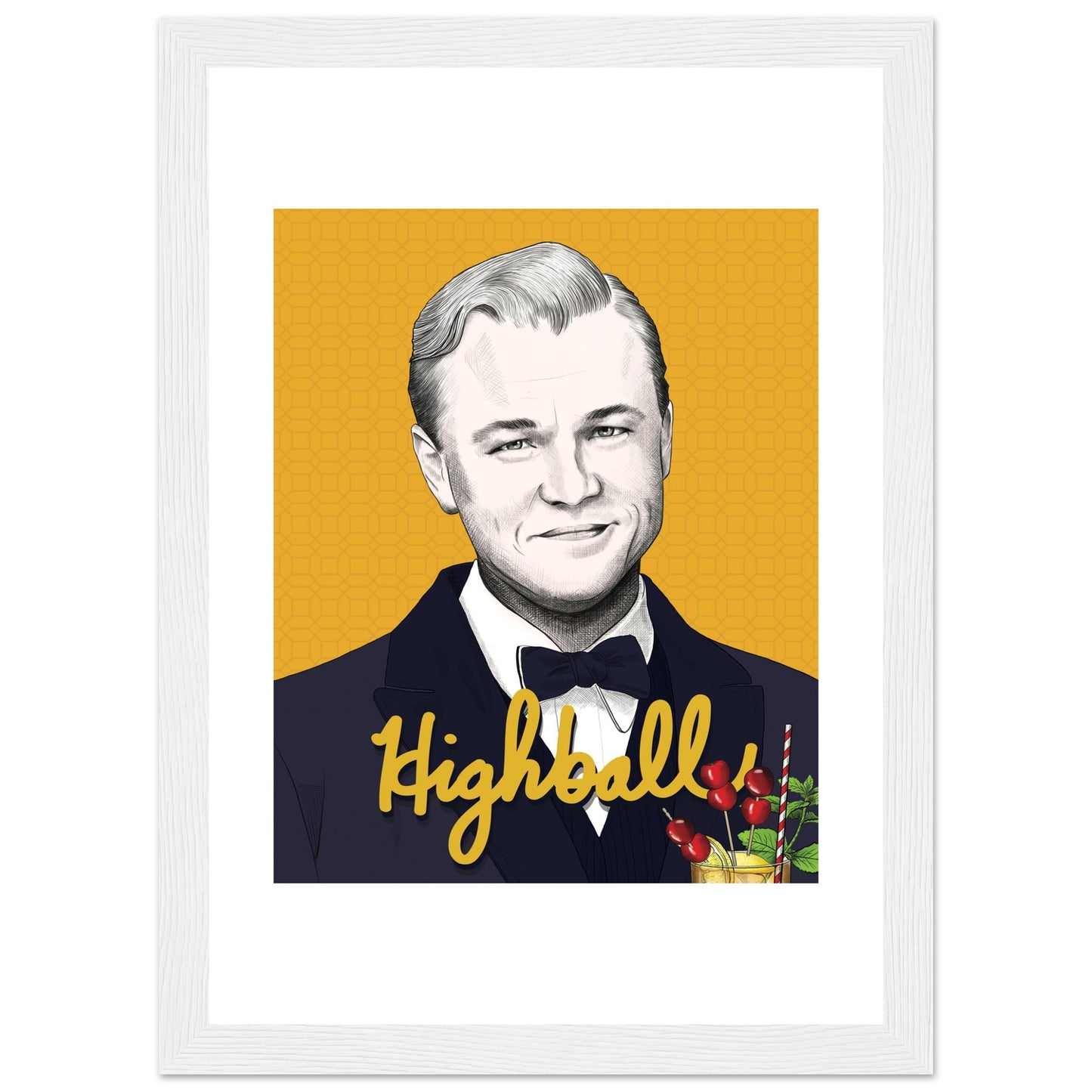 Highball | Leonardo DiCaprio | The Great Gatsby - Framed Poster