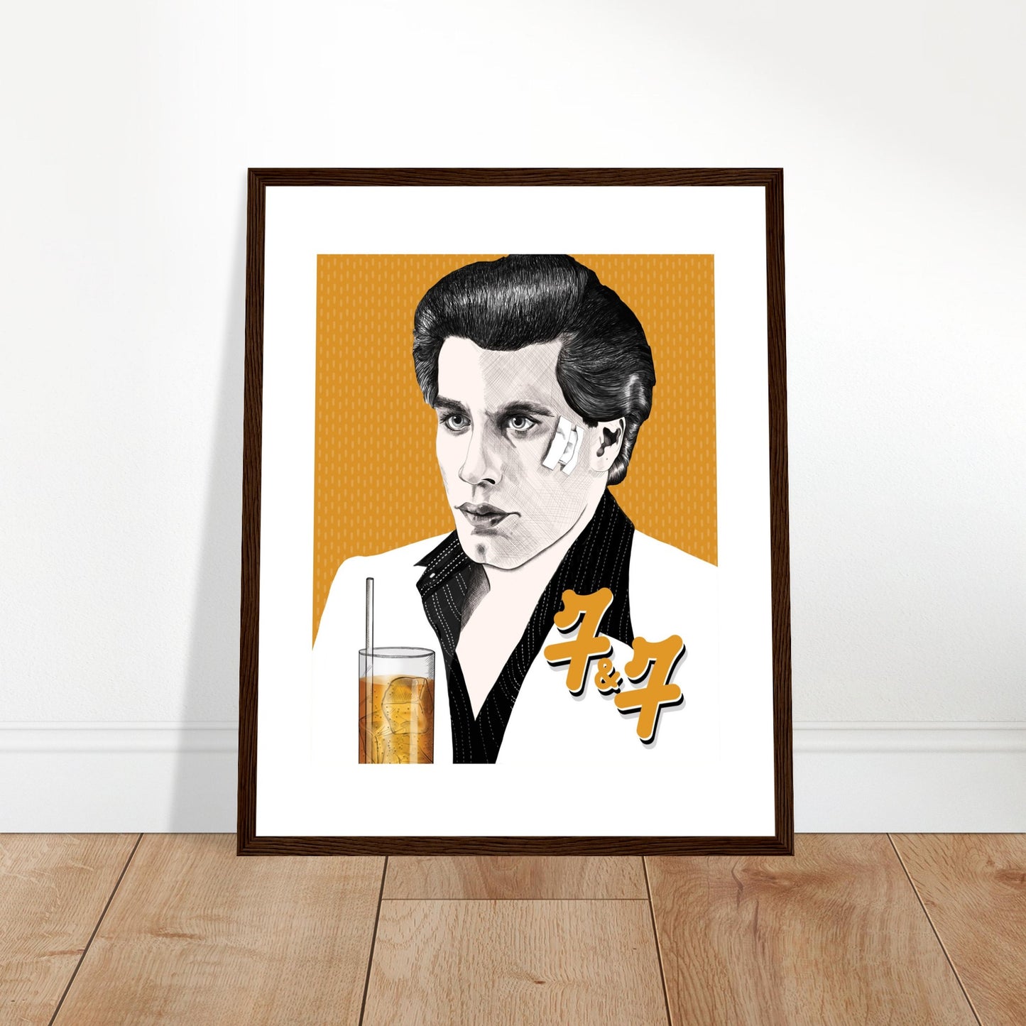 7&7 | John Travolta | Saturday Night Fever - Framed Poster