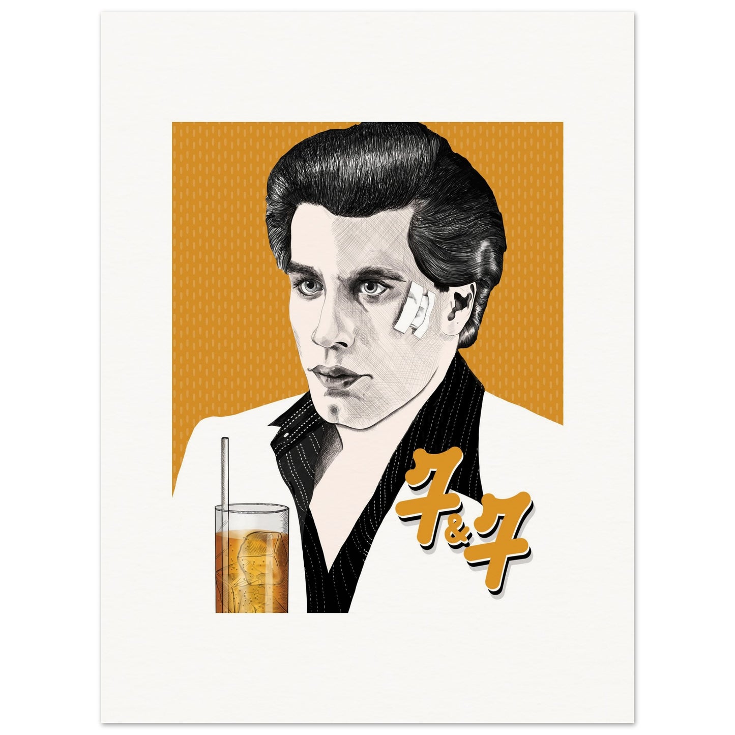 7&7 | John Travolta | Saturday Night Fever - Poster Print