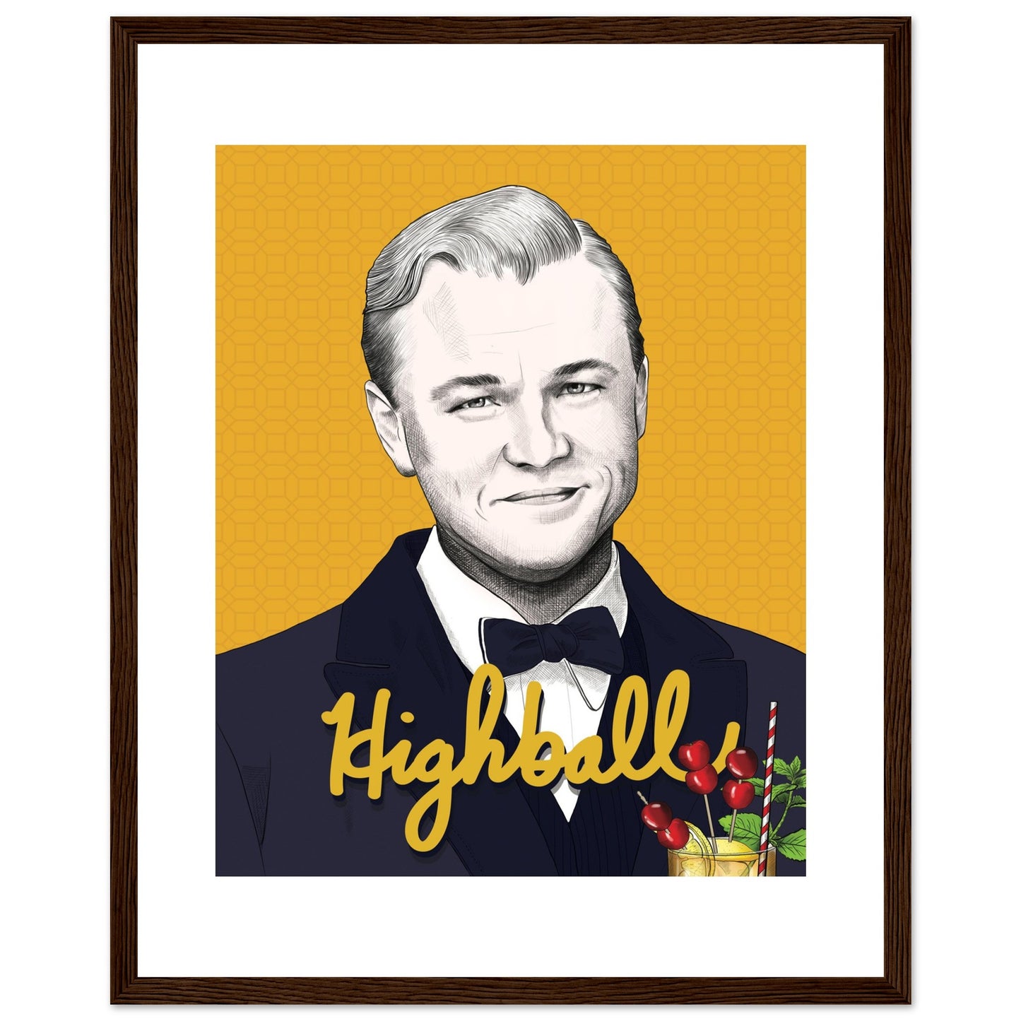 Highball | Leonardo DiCaprio | The Great Gatsby - Framed Poster