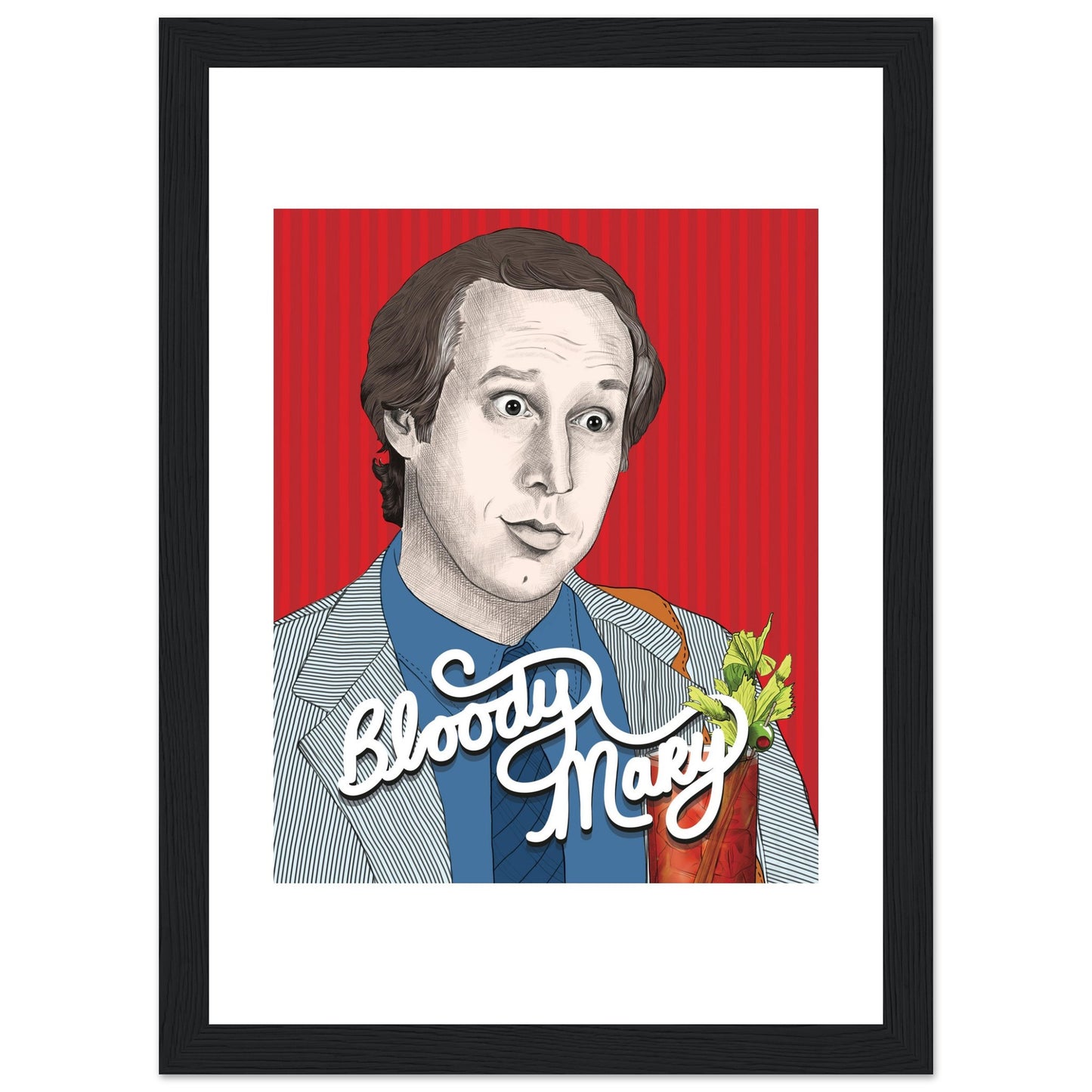 Bloody Mary | Chevy Chase | Fletch - Framed Poster