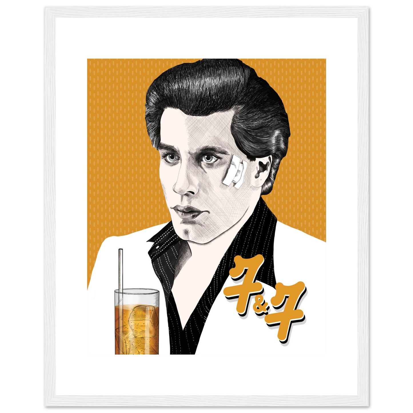 7&7 | John Travolta | Saturday Night Fever - Framed Poster