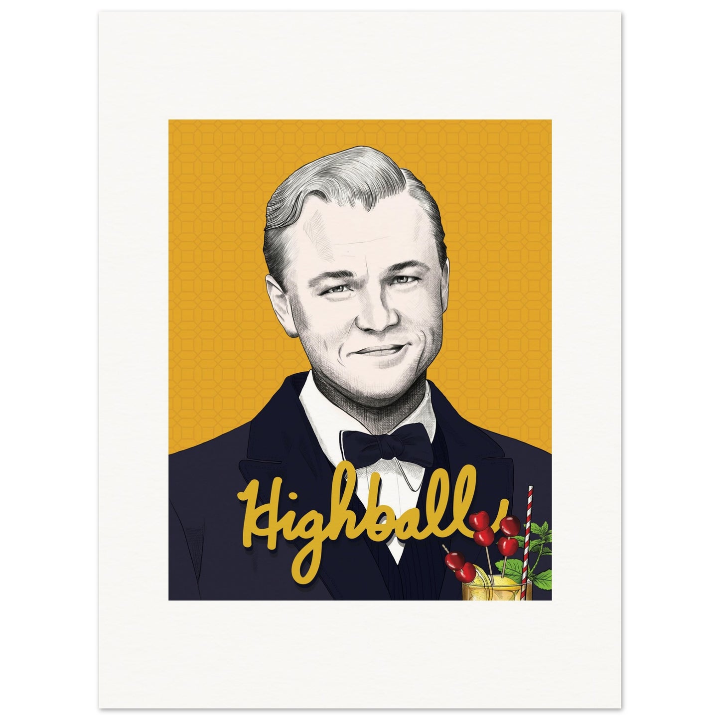 Highball | Leonardo DiCaprio | The Great Gatsby - Poster Print