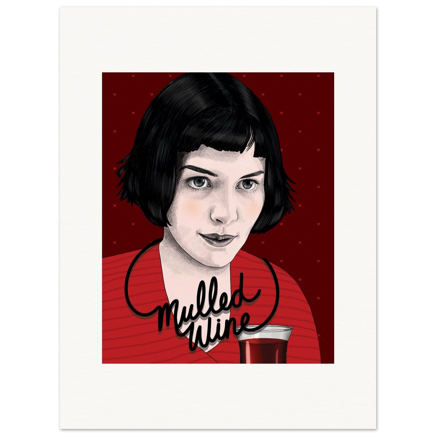 Mulled Wine | Audrey Tautou | Amélie - Poster Print