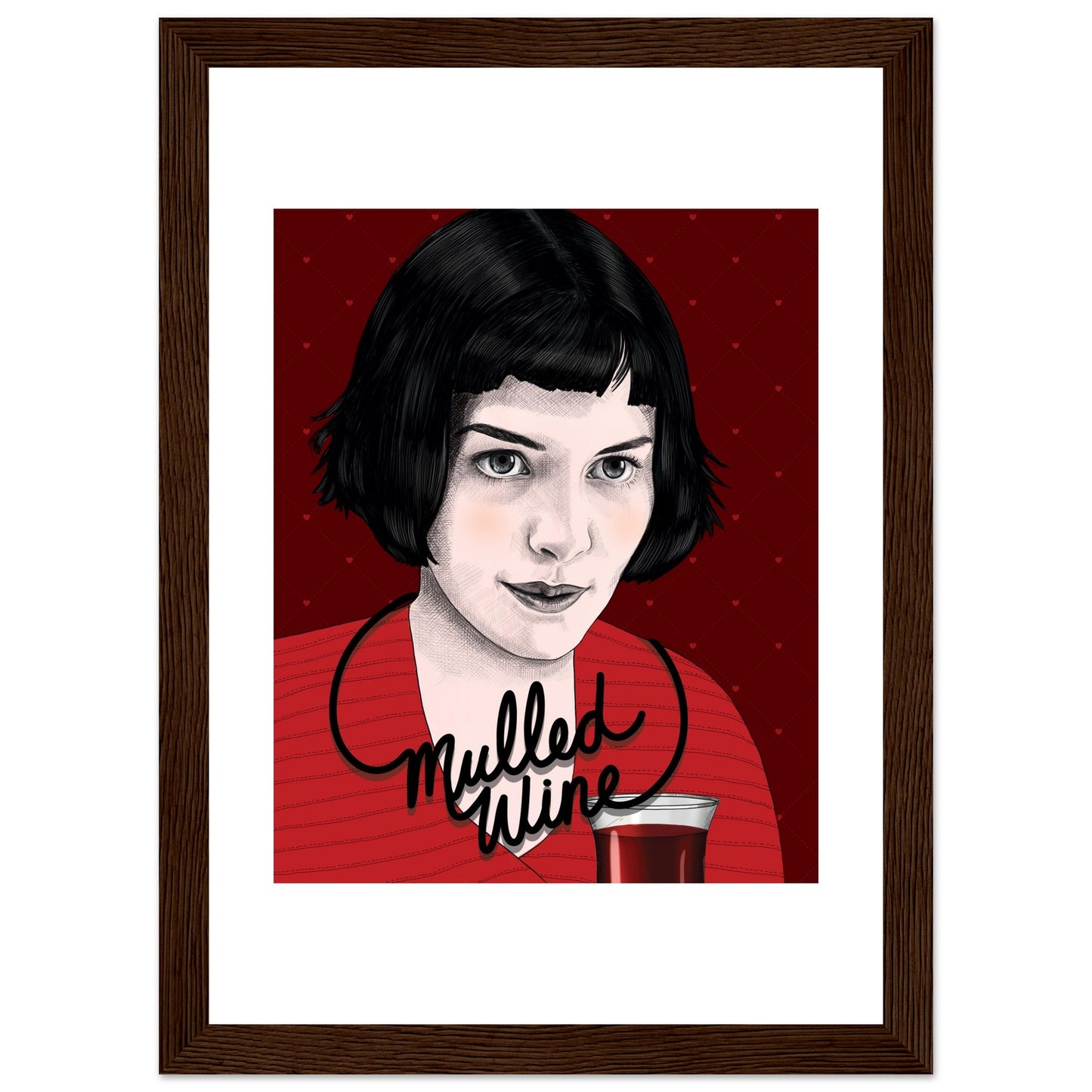 Mulled Wine | Audrey Tautou | Amélie - Framed Print