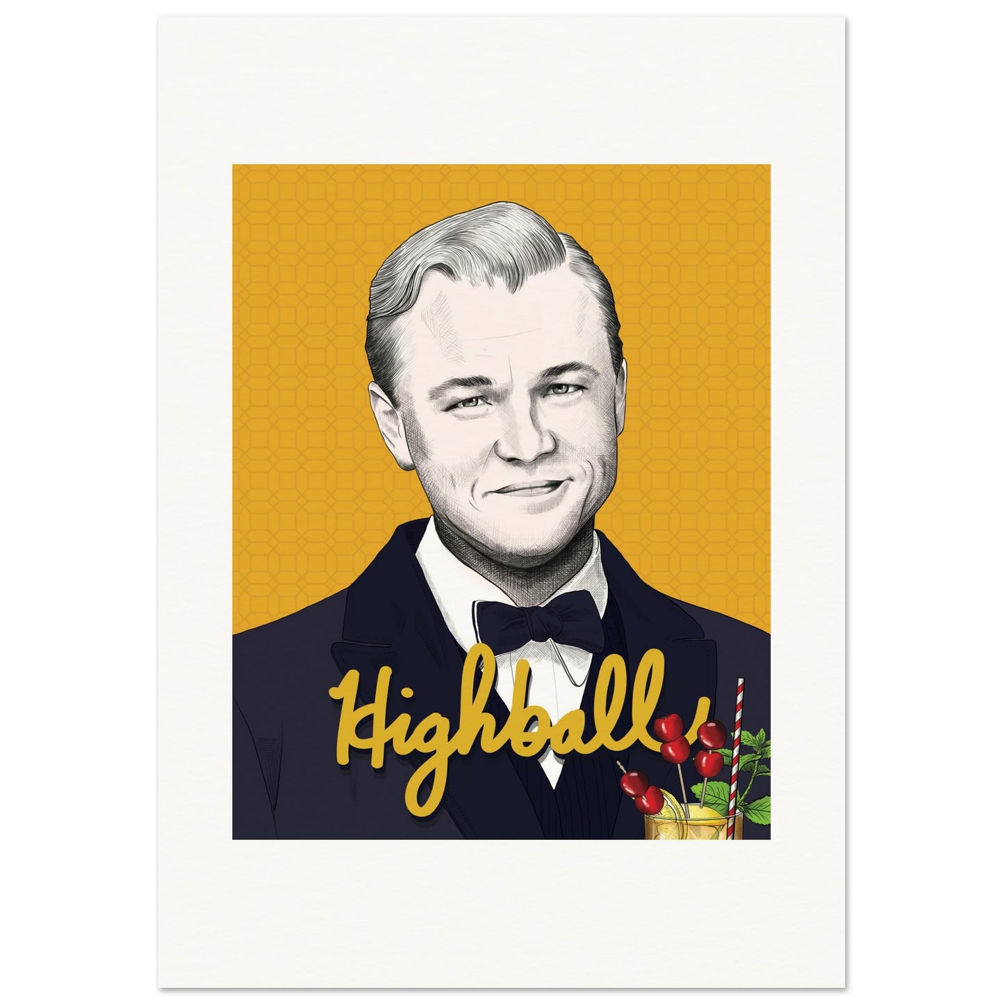Highball | Leonardo DiCaprio | The Great Gatsby - Poster Print