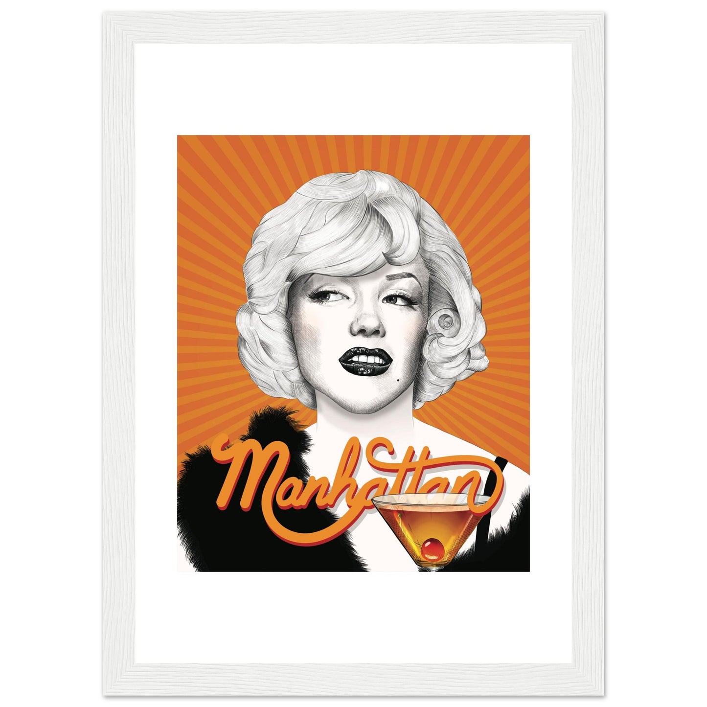 Manhattan | Marilyn Monroe | Some Like It Hot - Framed Poster