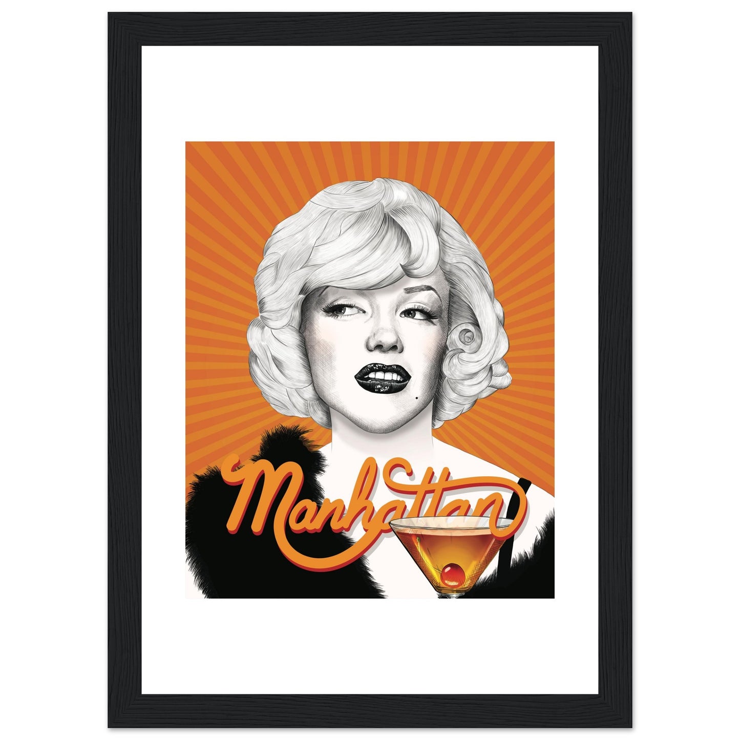 Manhattan | Marilyn Monroe | Some Like It Hot - Framed Poster