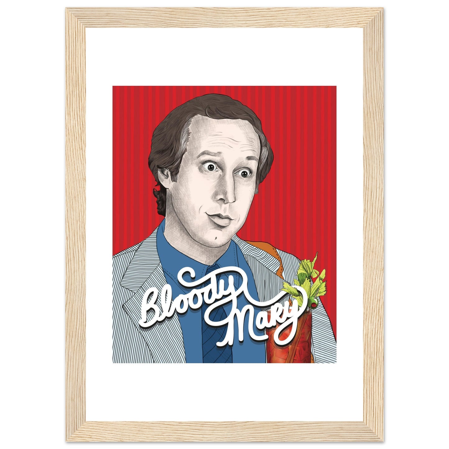 Bloody Mary | Chevy Chase | Fletch - Framed Poster