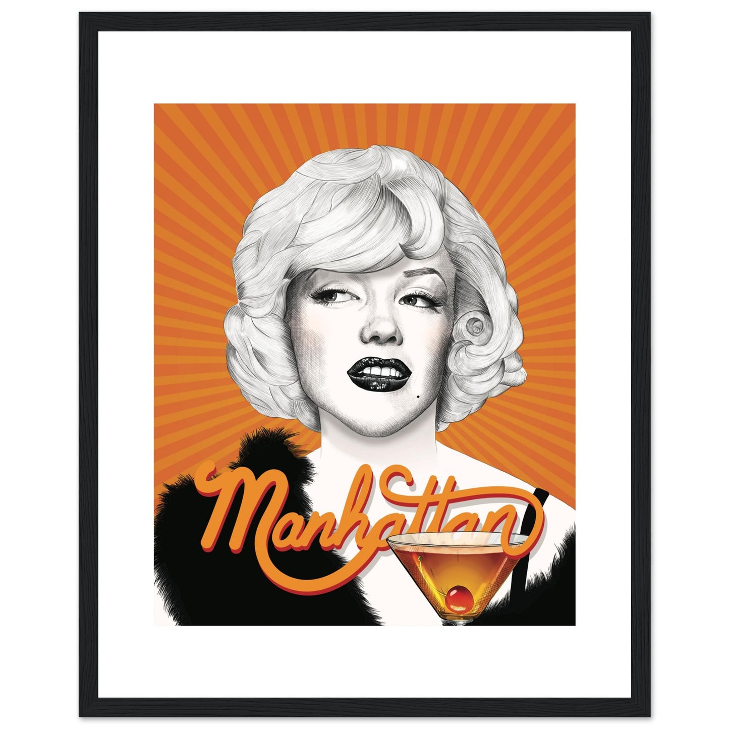 Manhattan | Marilyn Monroe | Some Like It Hot - Framed Poster