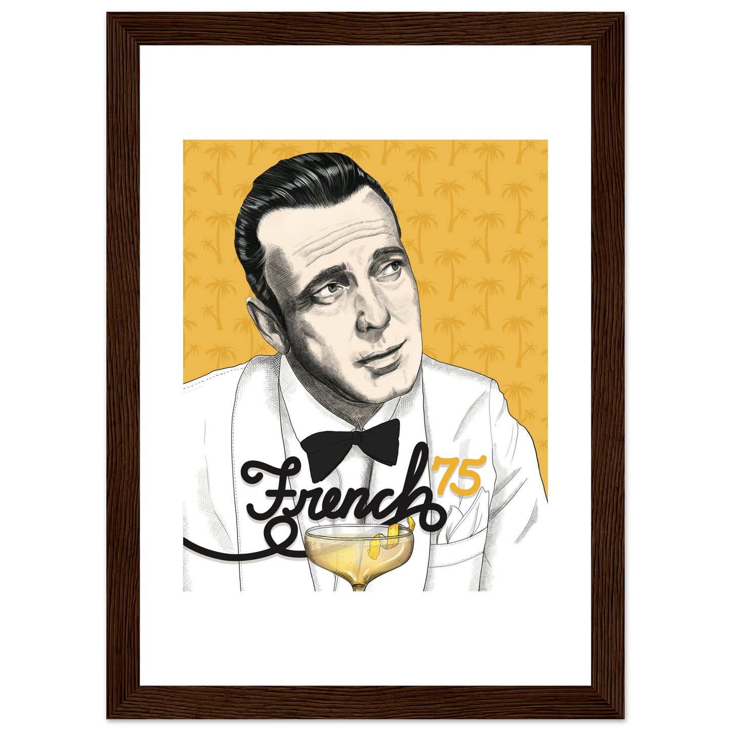 French 75 | Humphrey Bogart | Casablanca - Framed Poster