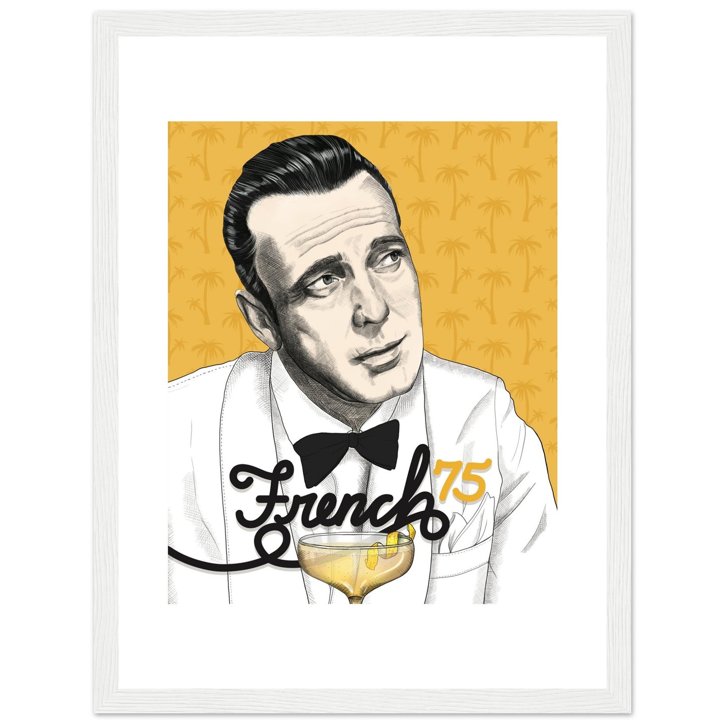 French 75 | Humphrey Bogart | Casablanca - Framed Poster