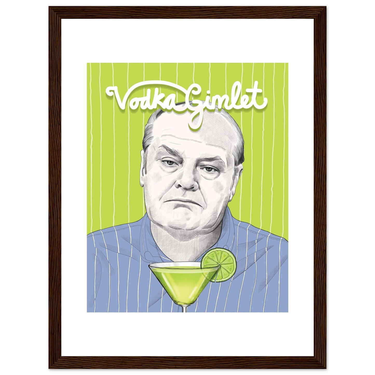 VODKA GIMLET | Jack Nicholson | About Schmidt - Framed Poster