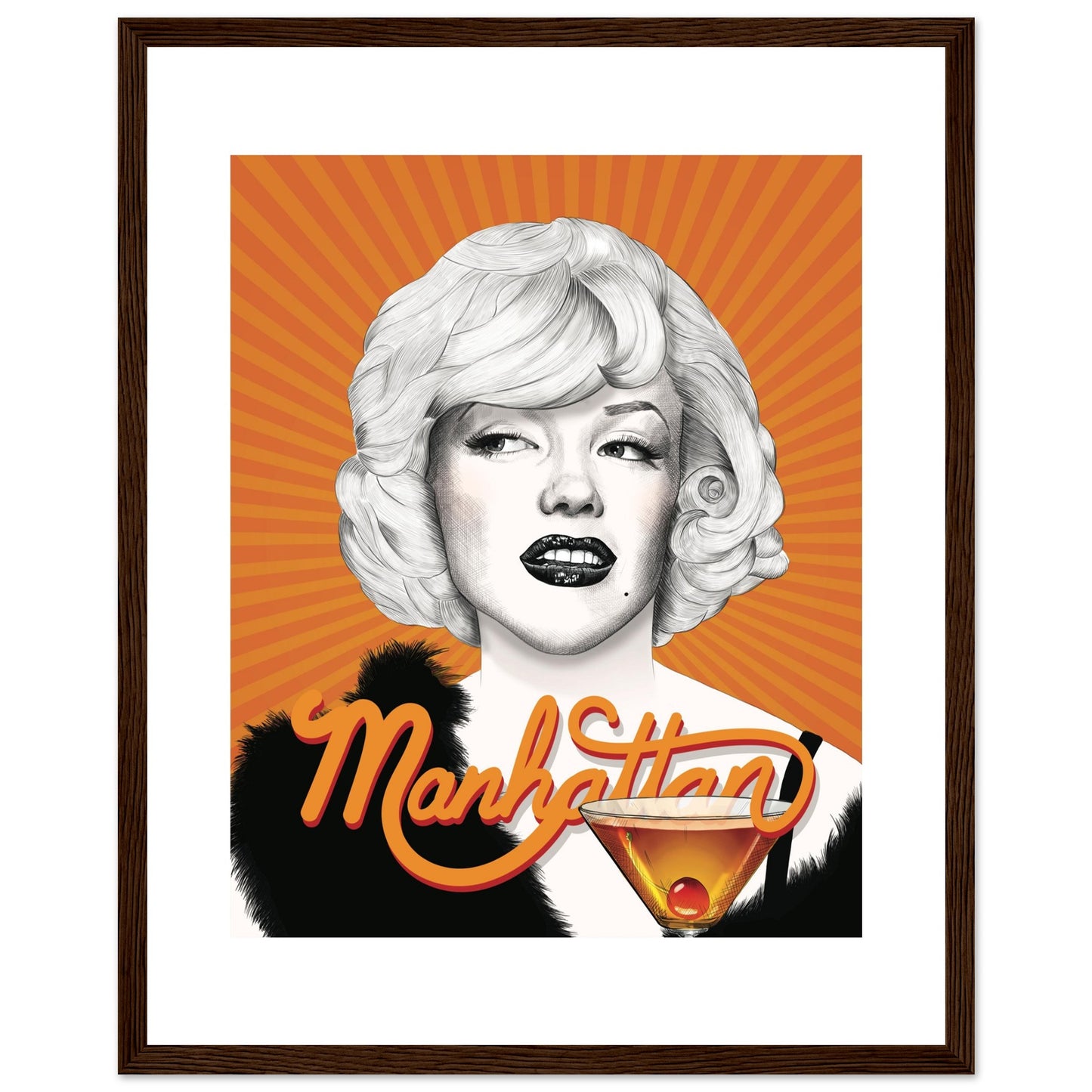 Manhattan | Marilyn Monroe | Some Like It Hot - Framed Poster