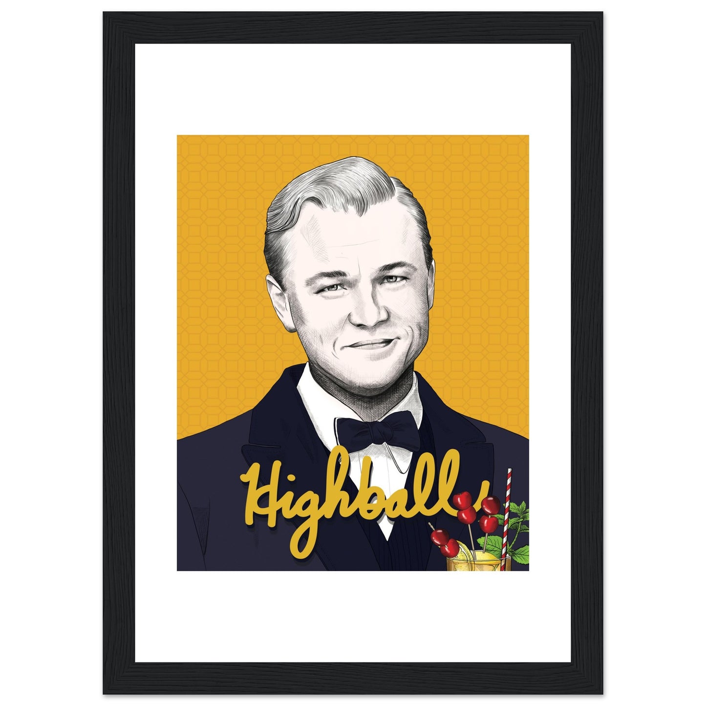 Highball | Leonardo DiCaprio | The Great Gatsby - Framed Poster