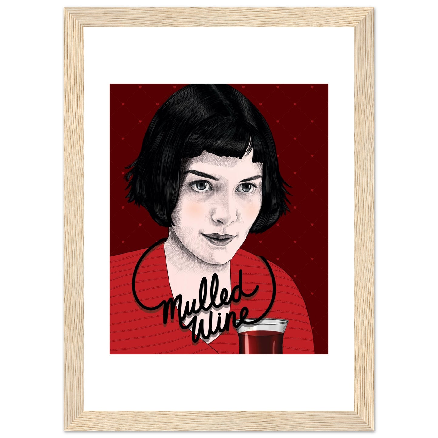 Mulled Wine | Audrey Tautou | Amélie - Framed Print