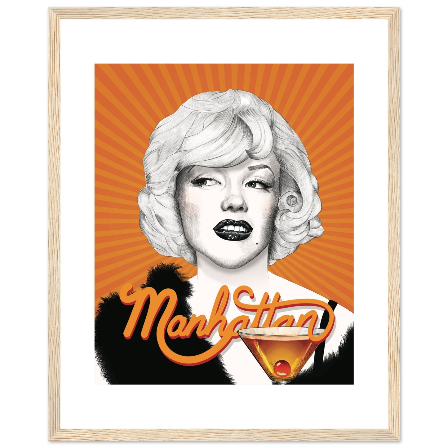 Manhattan | Marilyn Monroe | Some Like It Hot - Framed Poster