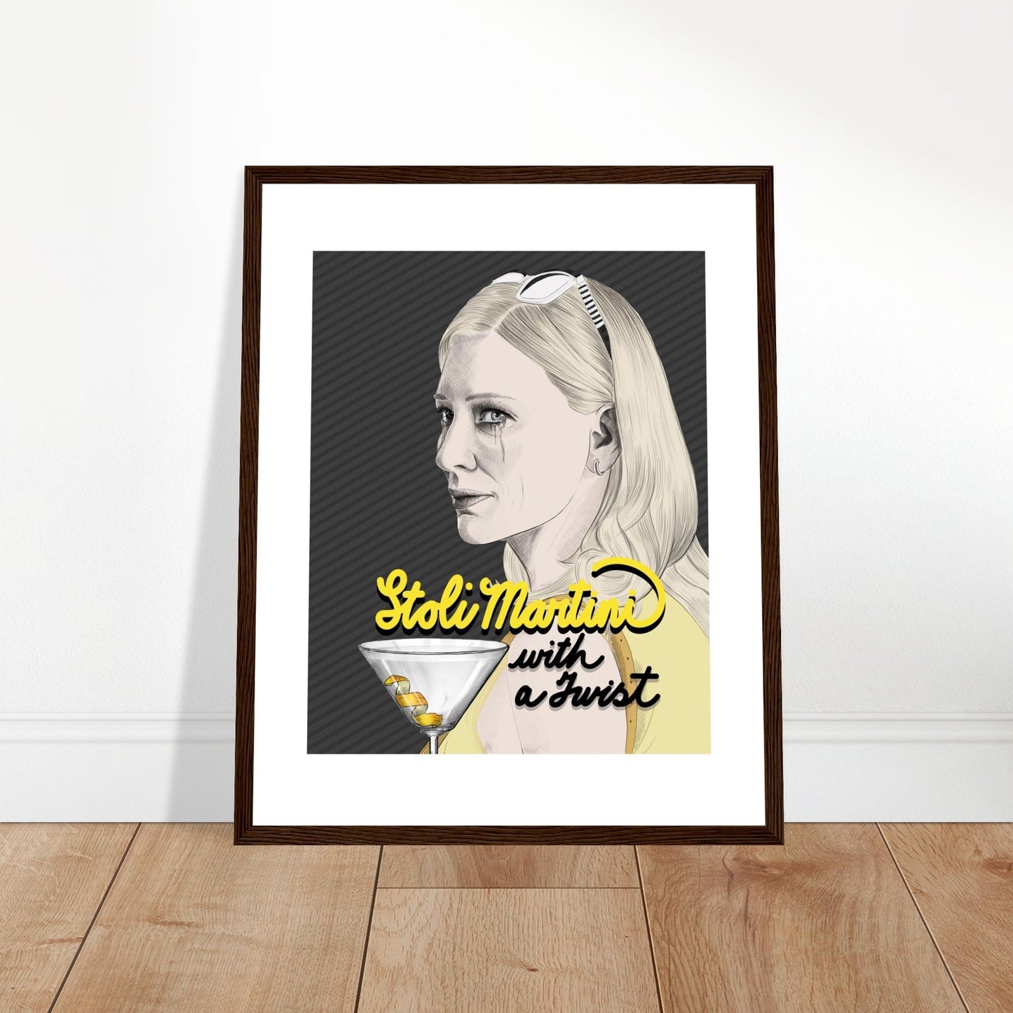 Stoli Martini with a Twist | Cate Blanchett | Blue Jasmine - Framed Print