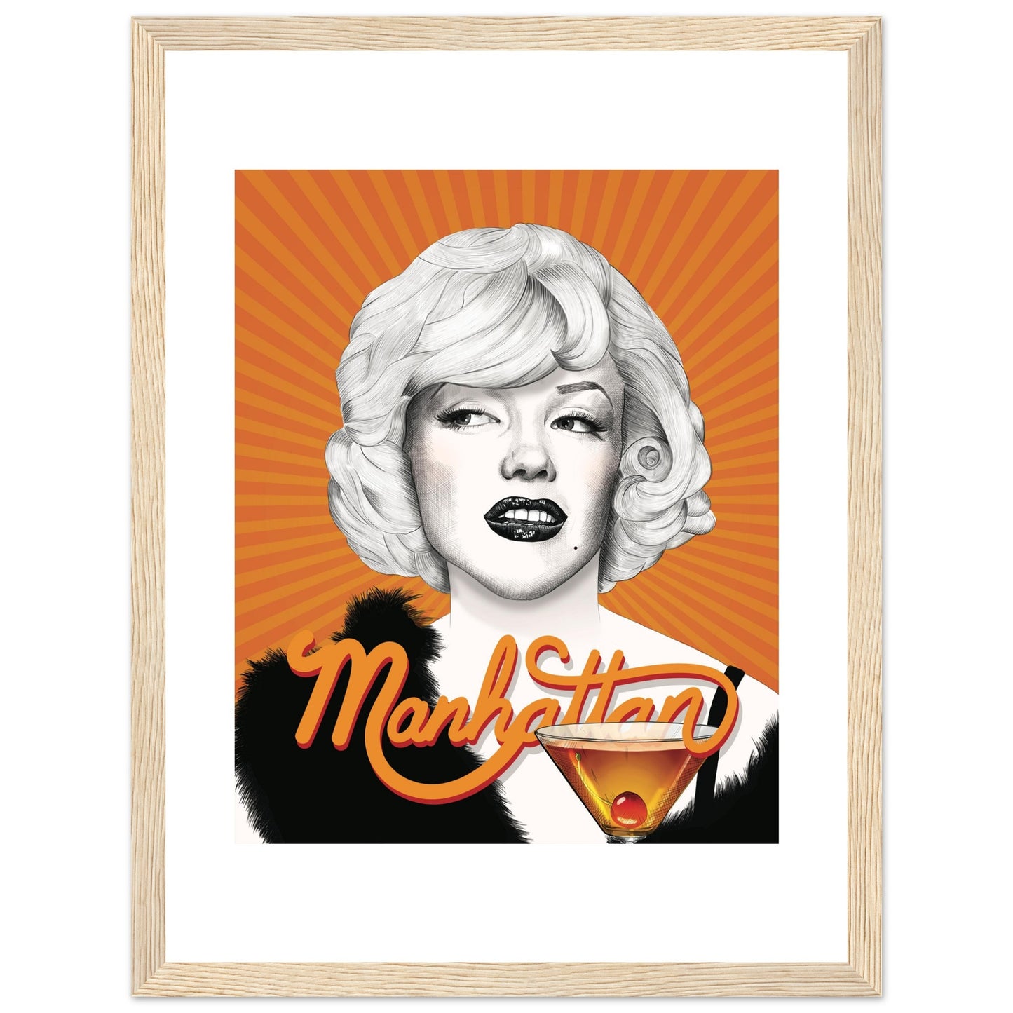 Manhattan | Marilyn Monroe | Some Like It Hot - Framed Poster