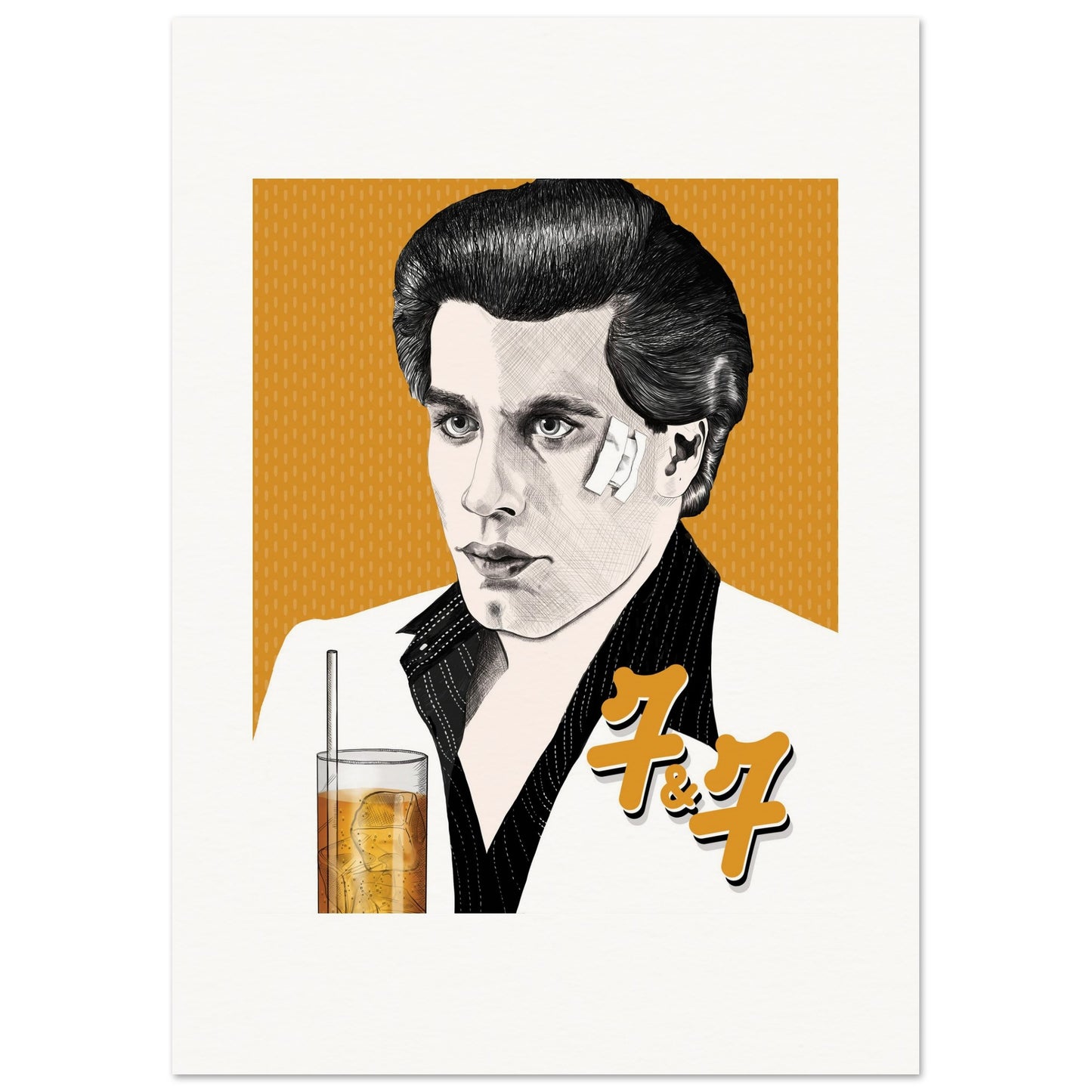 7&7 | John Travolta | Saturday Night Fever - Poster Print