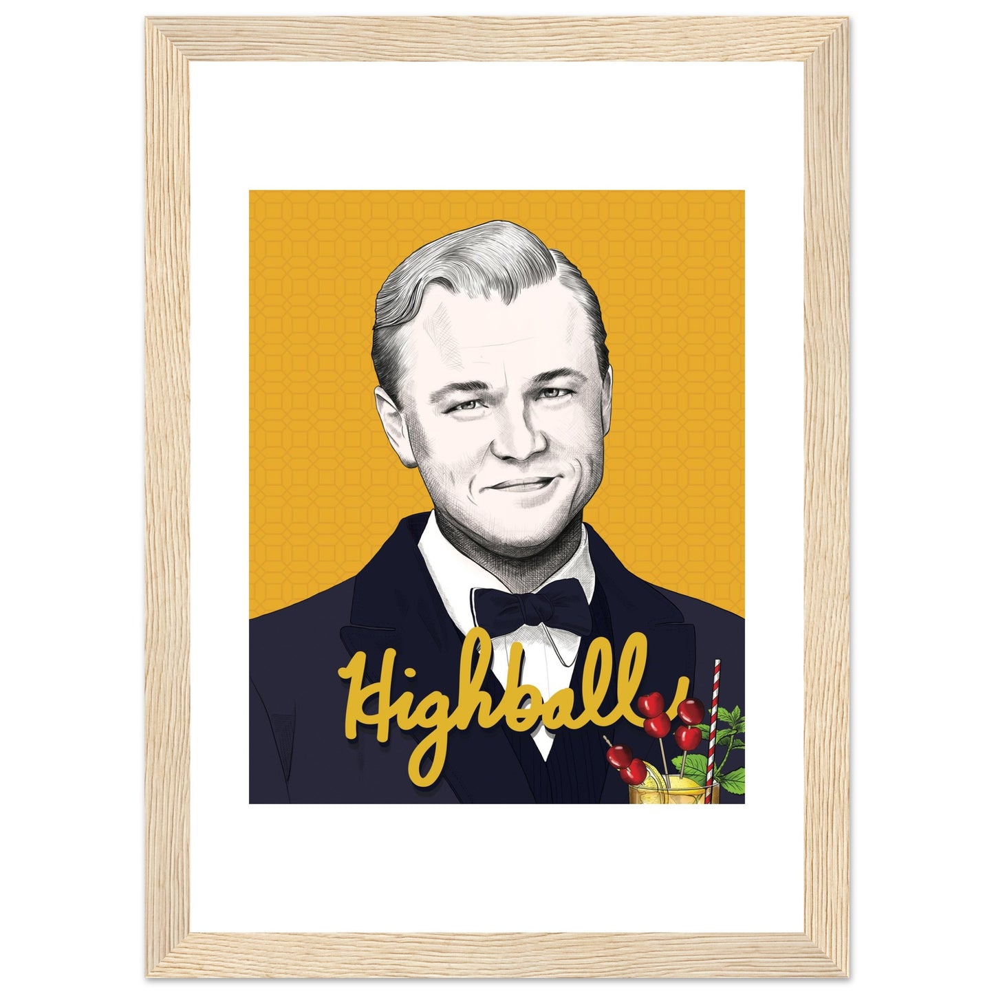 Highball | Leonardo DiCaprio | The Great Gatsby - Framed Poster