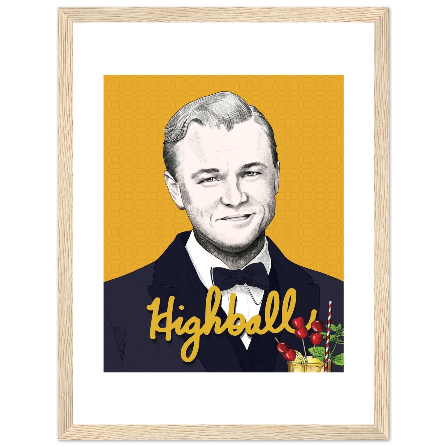 Highball | Leonardo DiCaprio | The Great Gatsby - Framed Poster