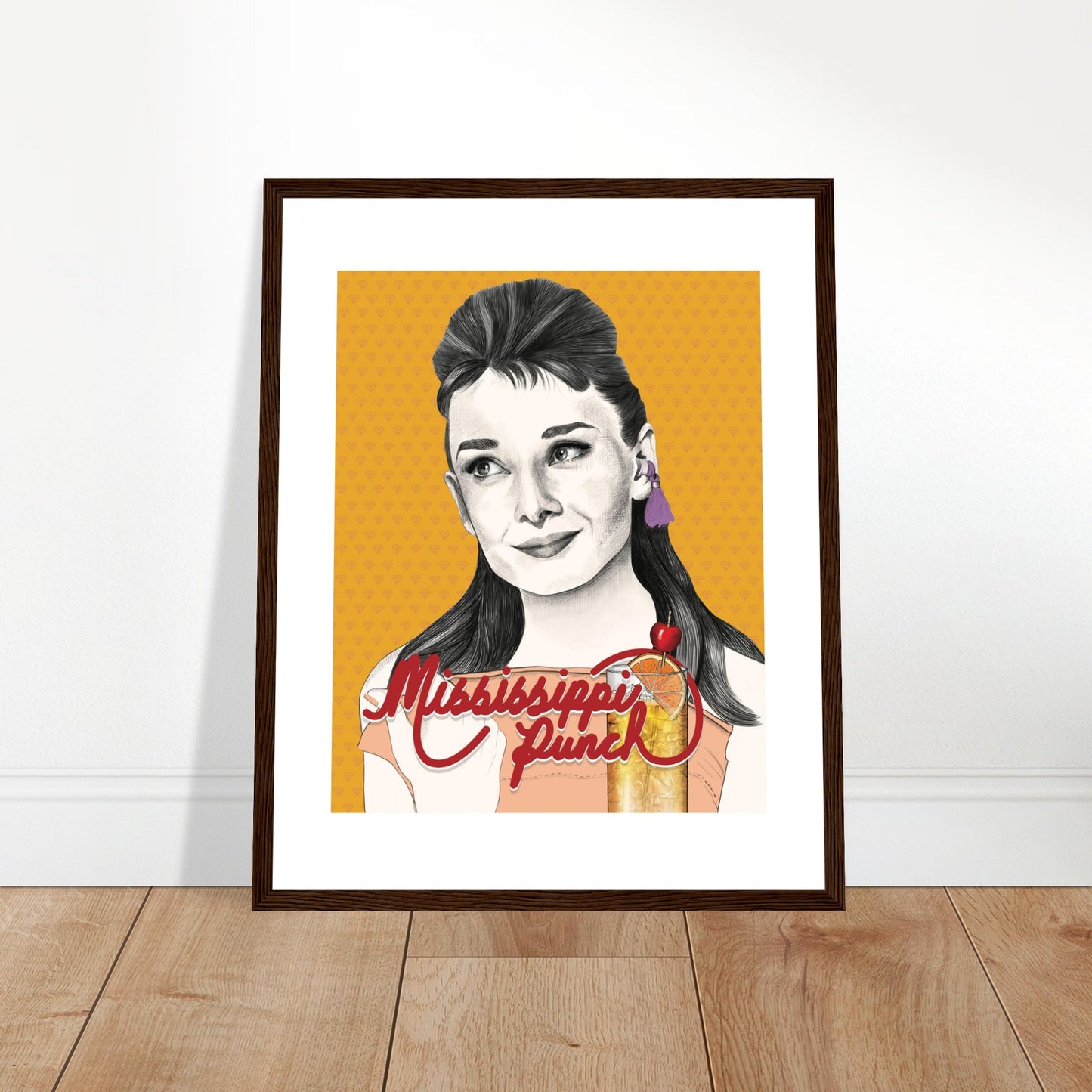 Mississippi Punch | Audrey Hepburn | Breakfast at Tiffany's - Framed Print