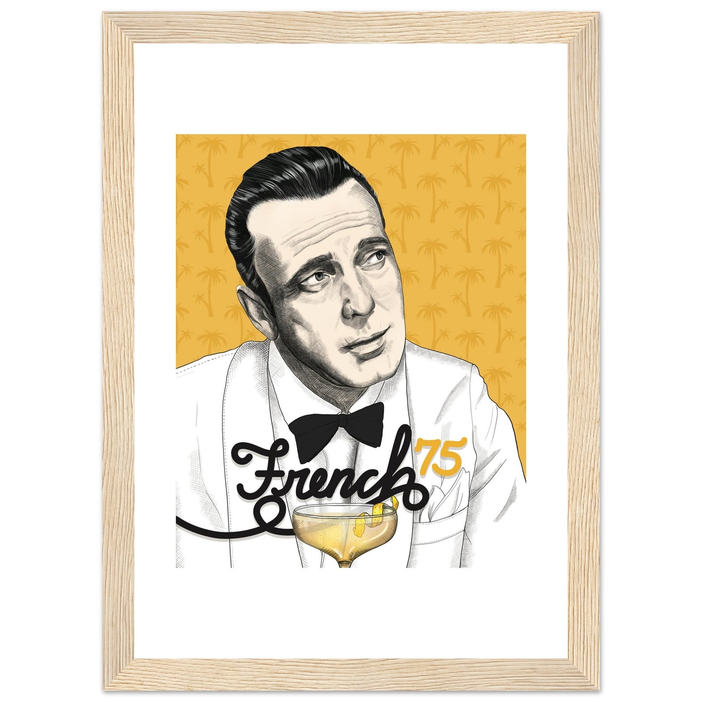 French 75 | Humphrey Bogart | Casablanca - Framed Poster