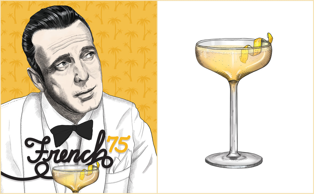 French 75 - Cocktail Recipe and Instructions – Cocktails of the Movies