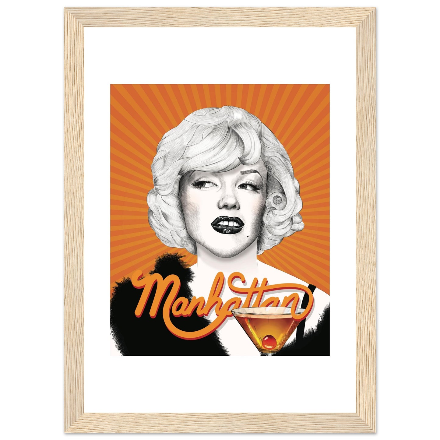 Manhattan | Marilyn Monroe | Some Like It Hot - Framed Poster