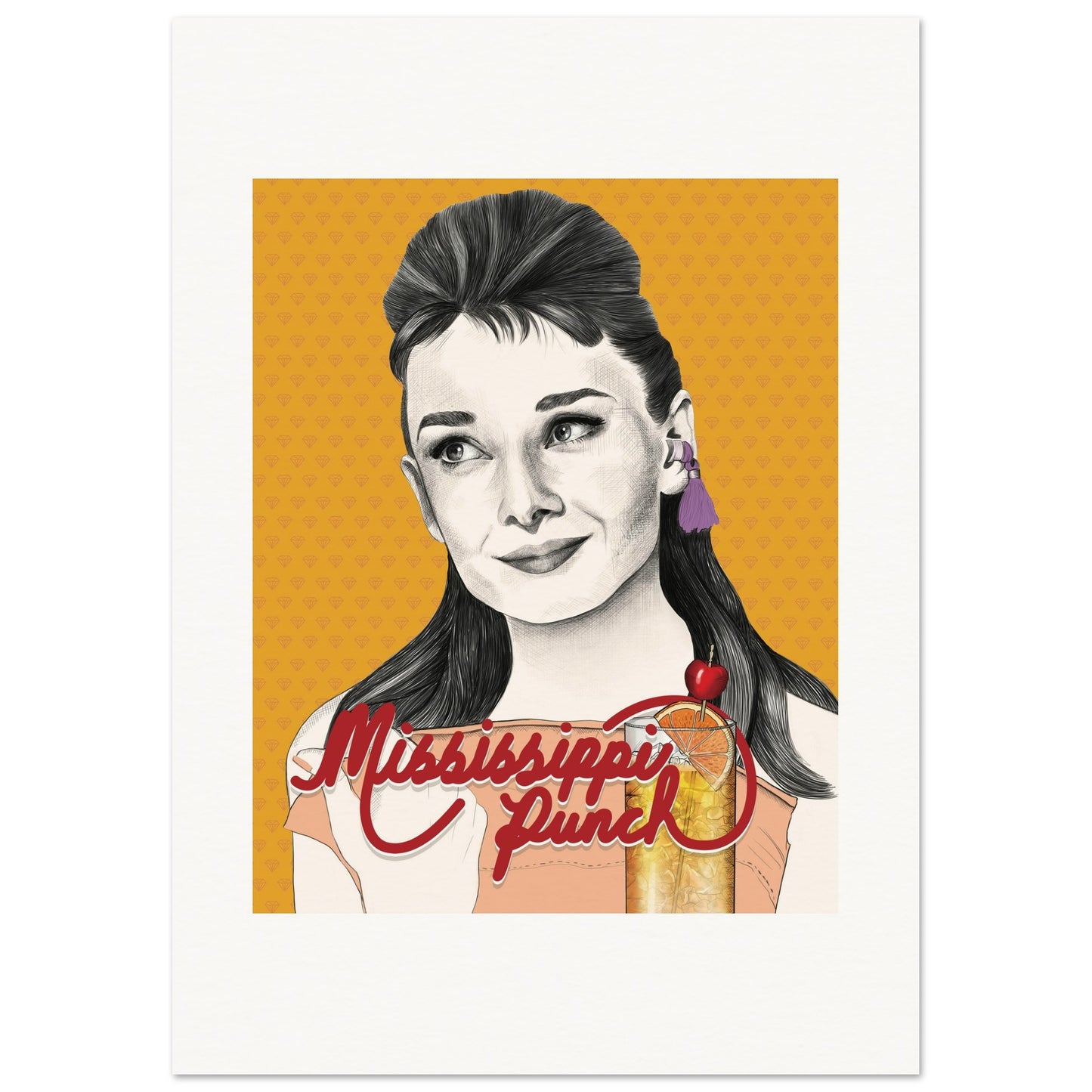 Mississippi Punch | Audrey Hepburn | Breakfast at Tiffany's - Poster Print