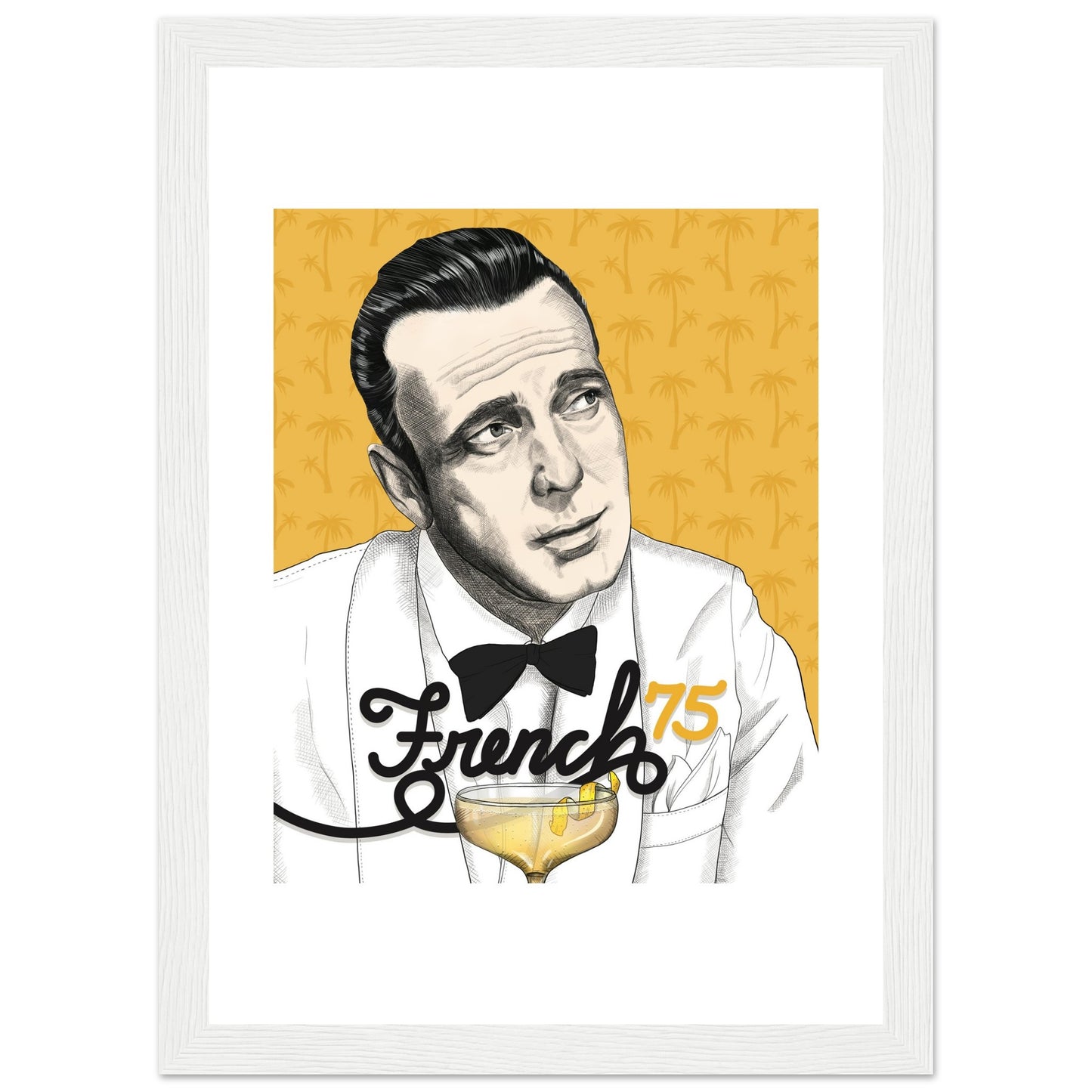 French 75 | Humphrey Bogart | Casablanca - Framed Poster