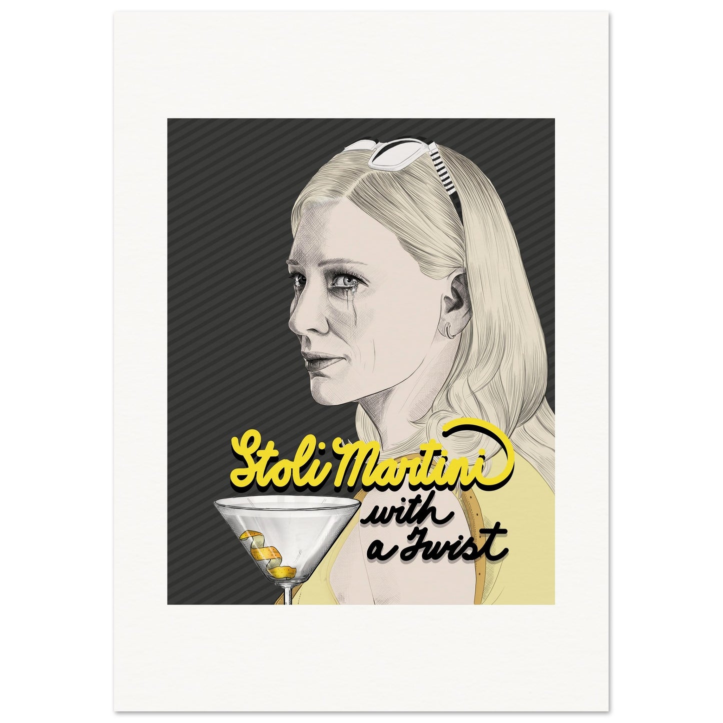 Stoli Martini with a Twist | Cate Blanchett | Blue Jasmine - Poster Print
