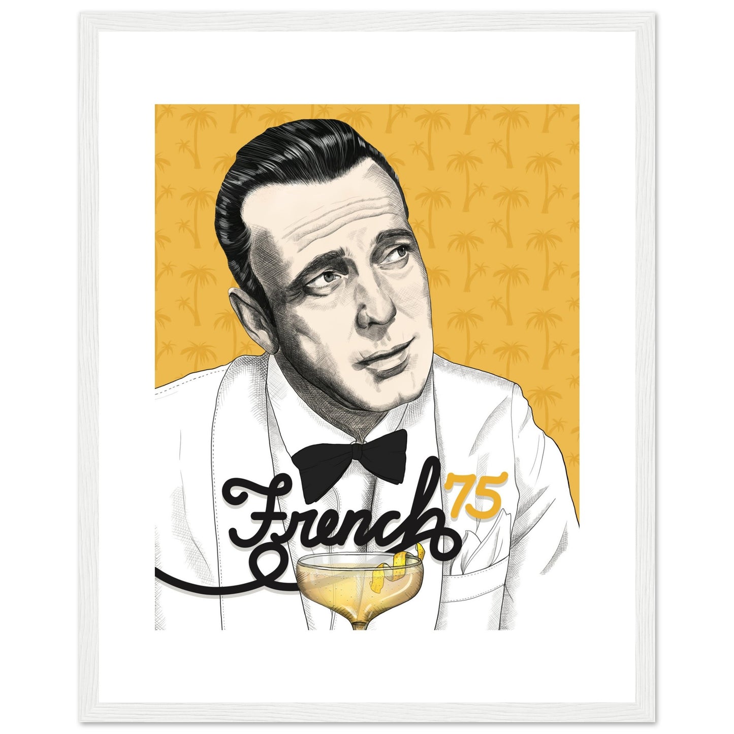 French 75 | Humphrey Bogart | Casablanca - Framed Poster