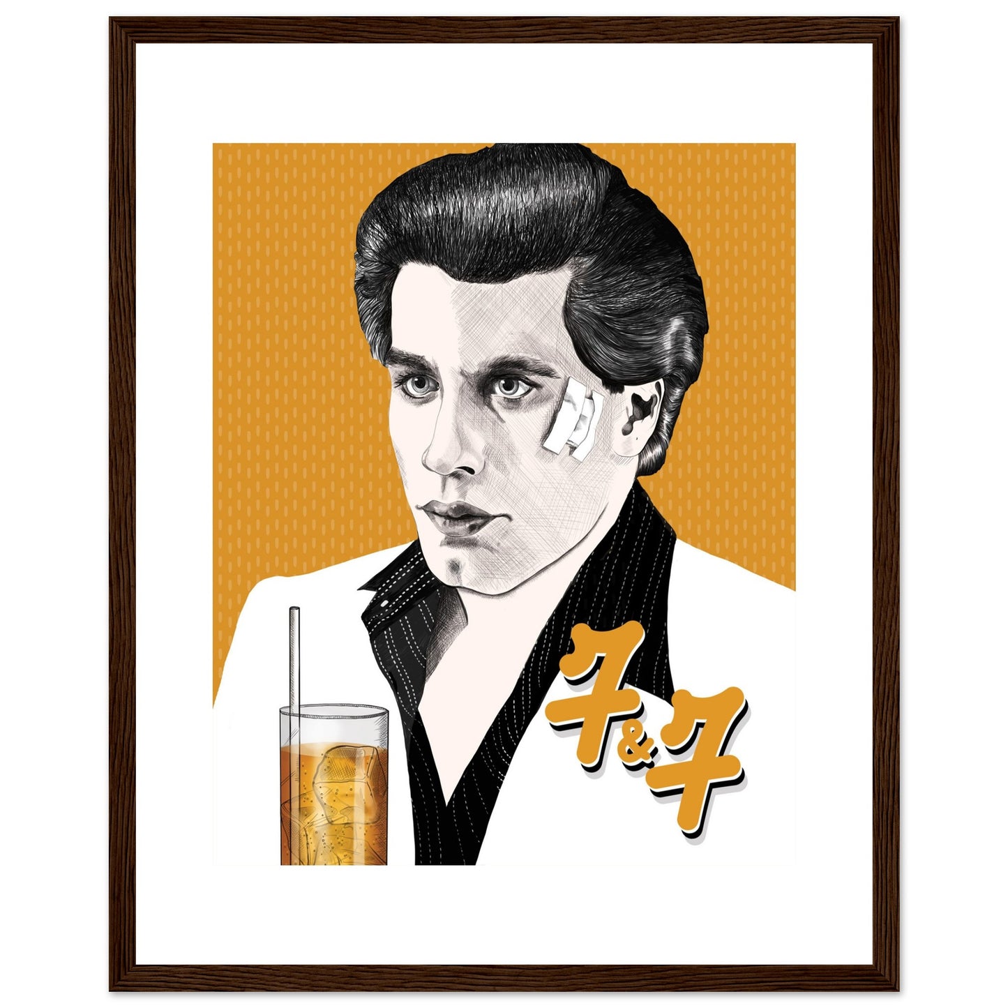 7&7 | John Travolta | Saturday Night Fever - Framed Poster