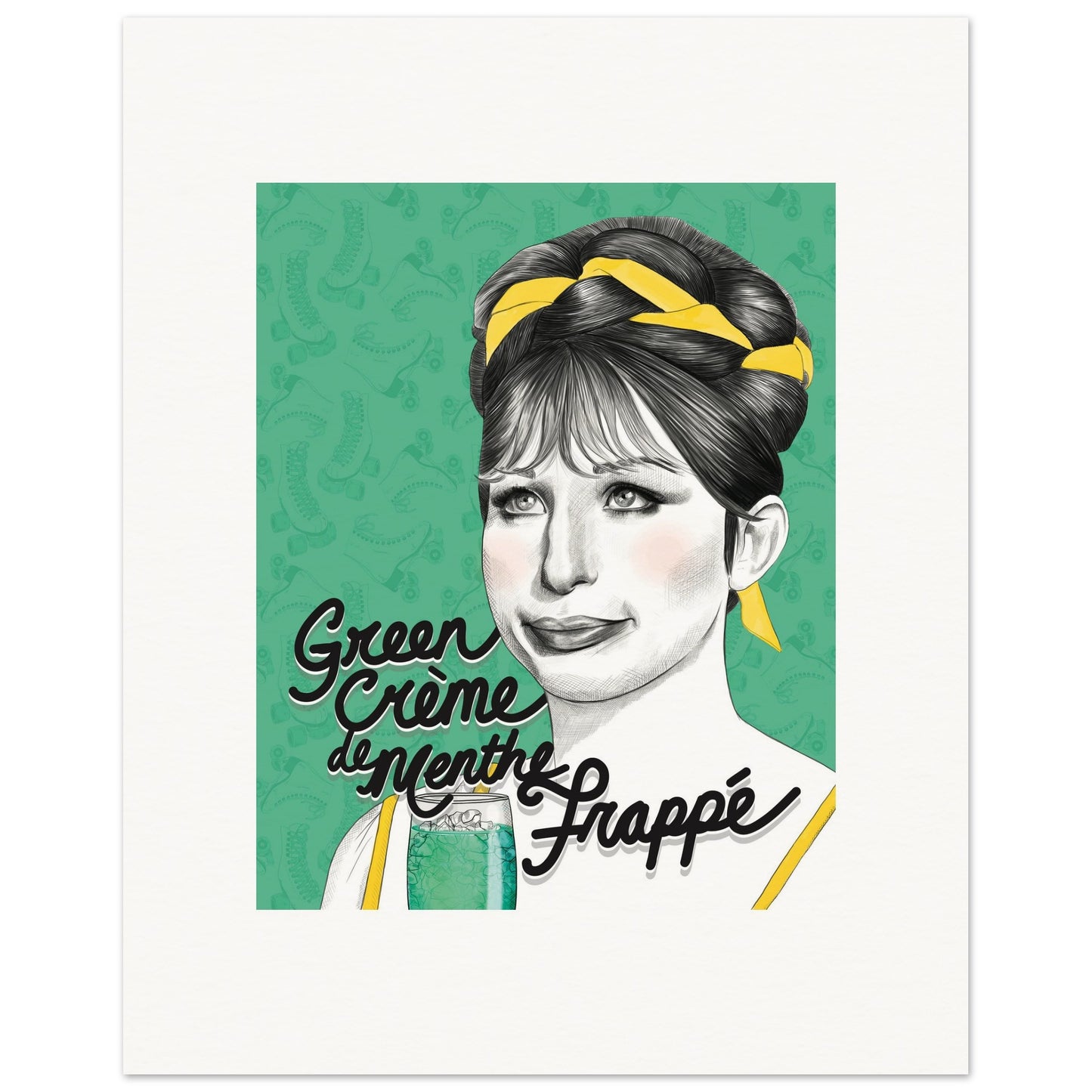 Green Crème de Menthe Frappé | Barbra Streisand | Funny Girl - Poster Print