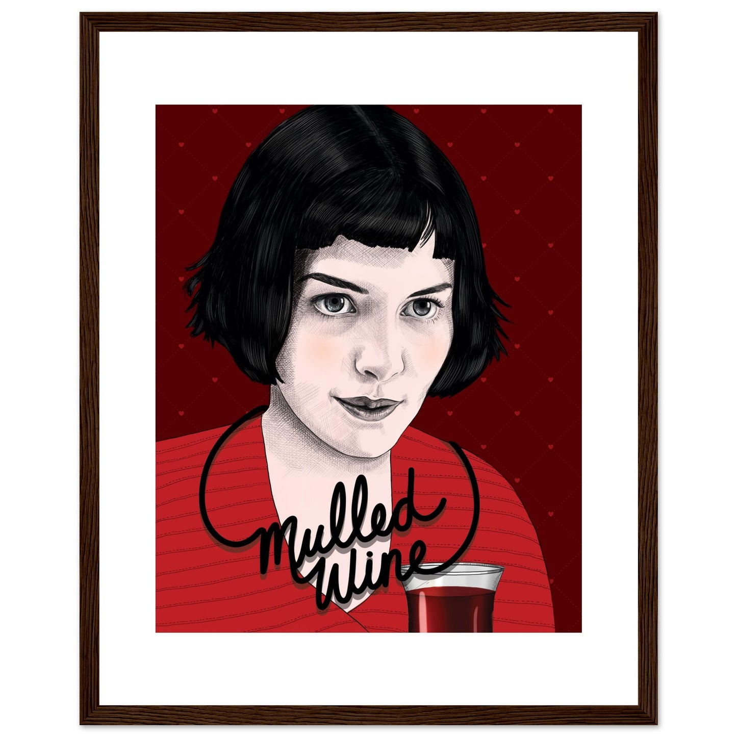 Mulled Wine | Audrey Tautou | Amélie - Framed Print